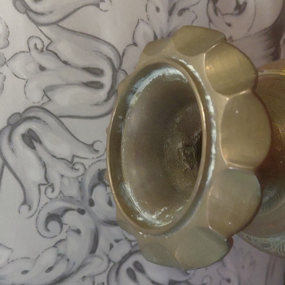 INDIA SOLID BRASS VASE Vintage - Picture 5 of 10